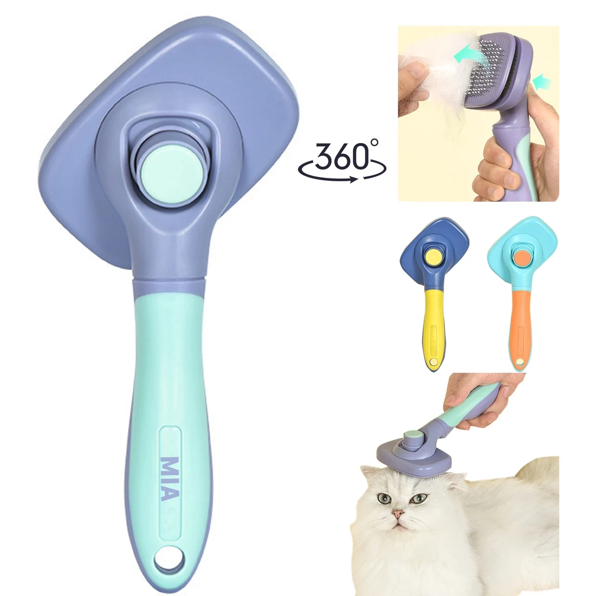 Round Shedding And Grooming Brushes 1