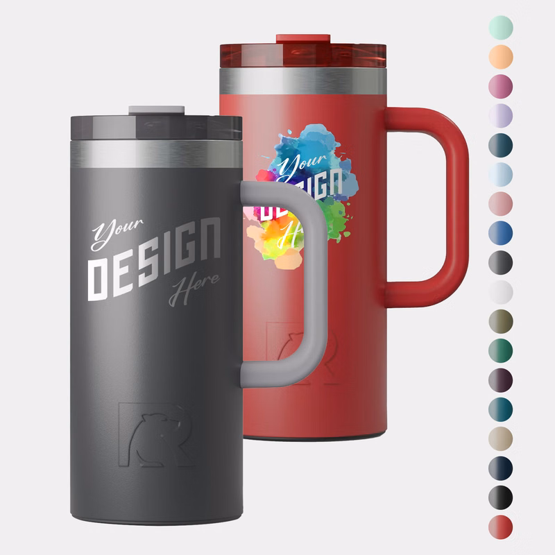 16 oz RTIC® Stainless Steel Ceramic Lined Road Trip Travel Mug