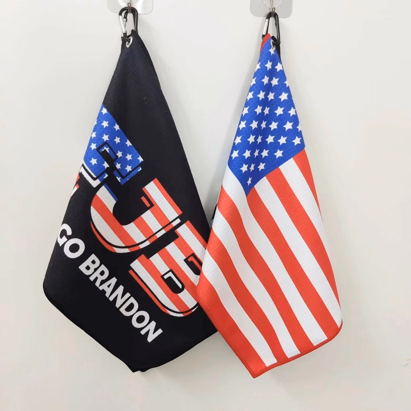 Custom Tri-fold Waffle Pattern Golf Towel