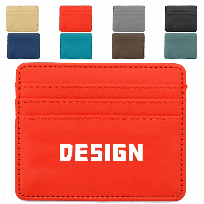 Compact PU Leather Card Pocket