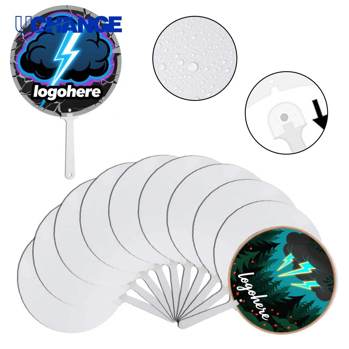 Lightweight PET Cooling Hand Fan 1