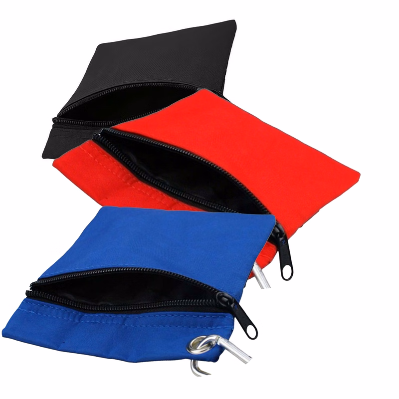 Portable Golf Ball Pouch with Zipper and Carabiner
