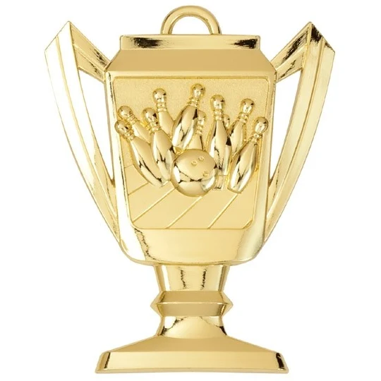 Bowling Trophy Medal, 2 3/4" Tall 1