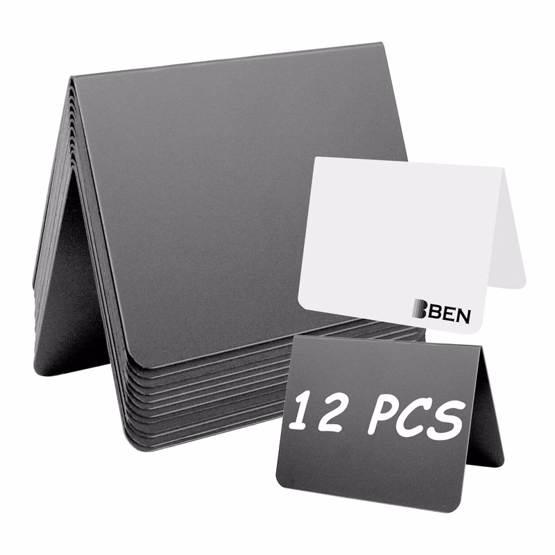 PVC V-Shaped Erasable Table Card
