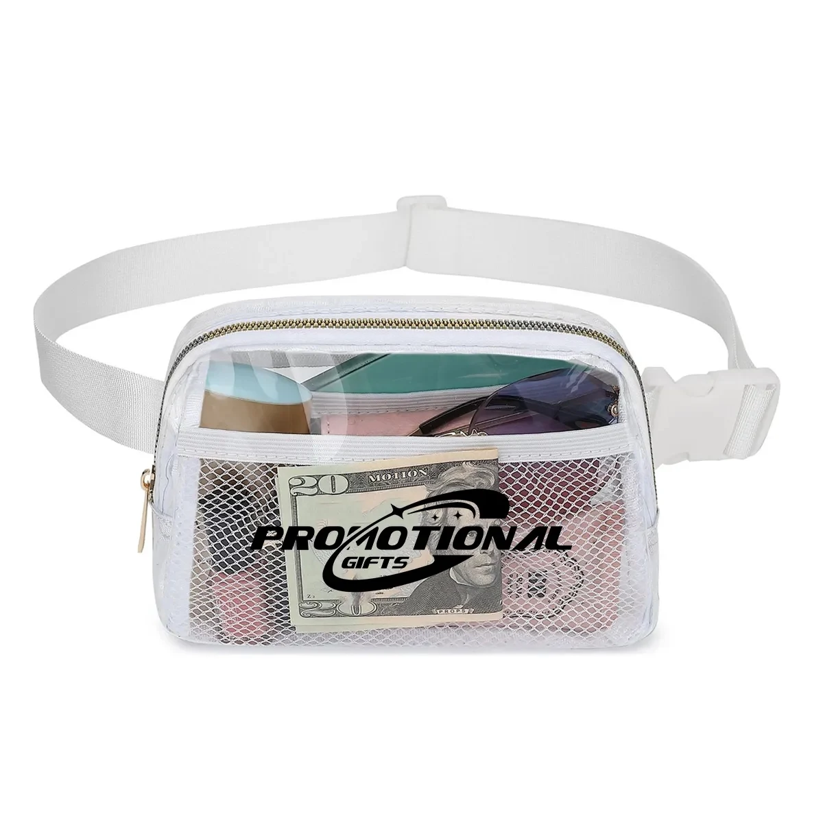 Clear PVC Crossbody Belt Waist Bag 1