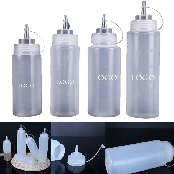 Clear Plastic Condiment Bottles 17oz 1