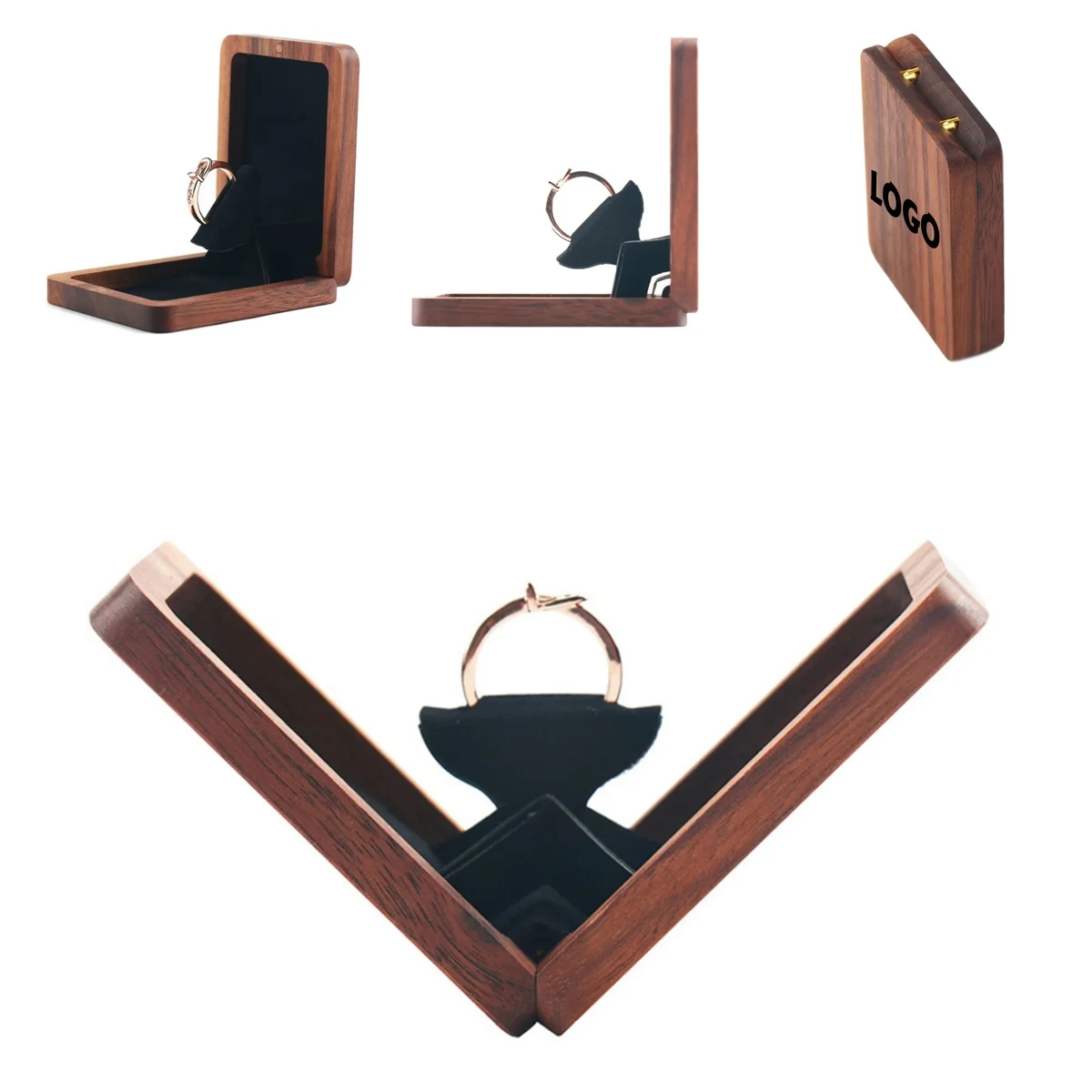 Rotating Wood Ring Box 1