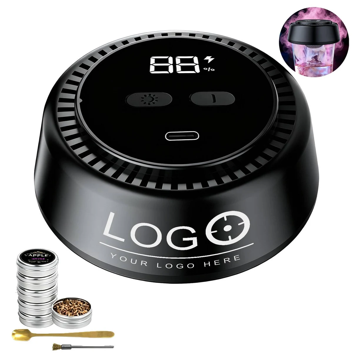 Electric LED Cocktail Smoker Kit 1