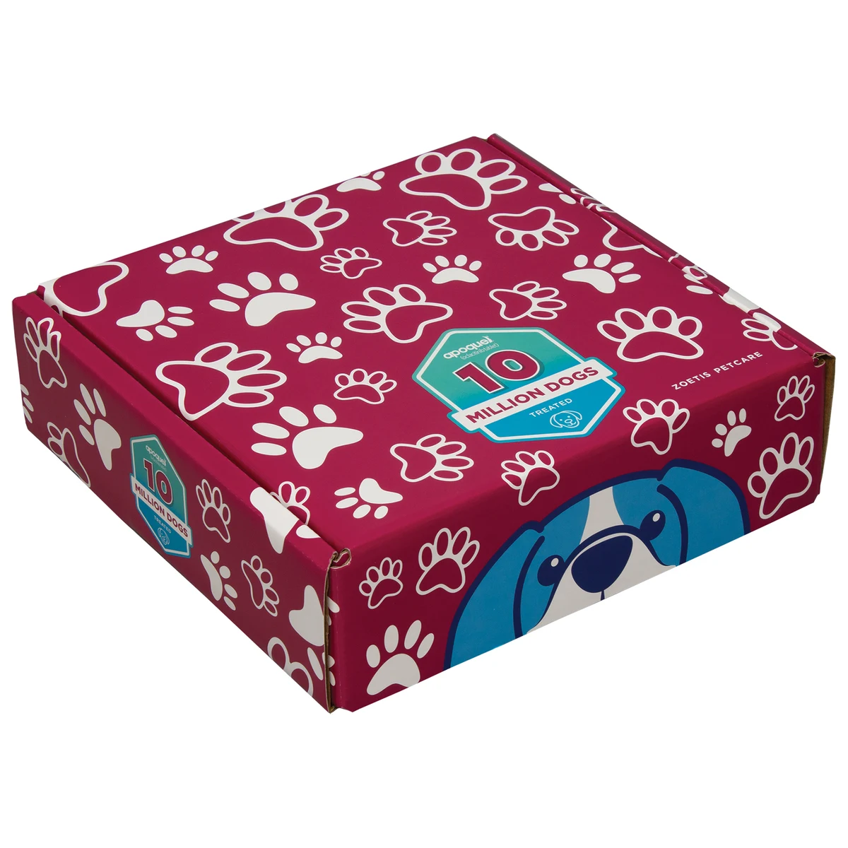 10" x 10" x 3" - B-Flute Outside Tuck Box 1