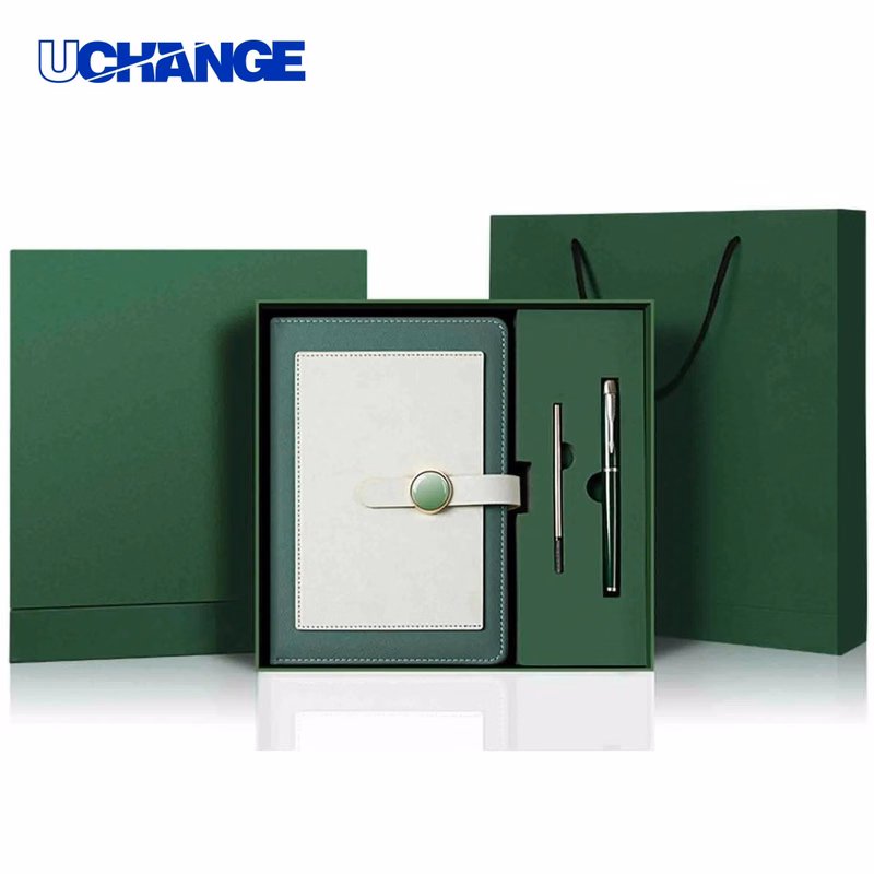 PU Leather Notebook Gift Box Set