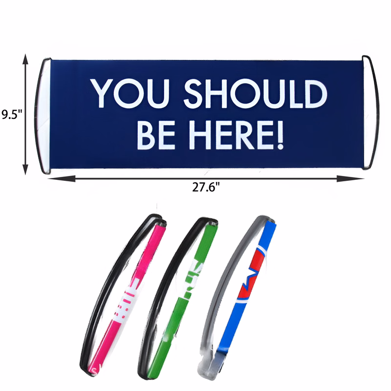 MOQ 50 PCS Portable Custom Retractable Handheld Banner