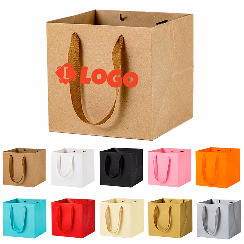 Custom Square Kraft Paper Bag