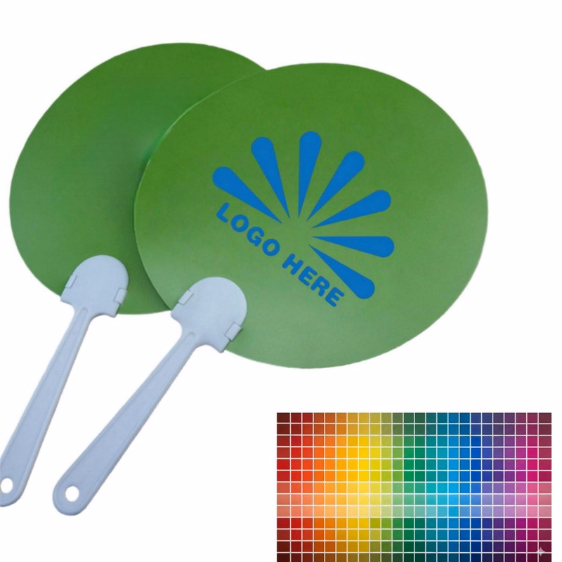 Full-Color Printed Handheld Plastic Paddle Fan