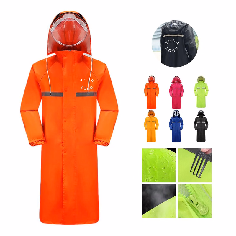 Waterproof Long Outdoor Raincoat Oxford Cloth