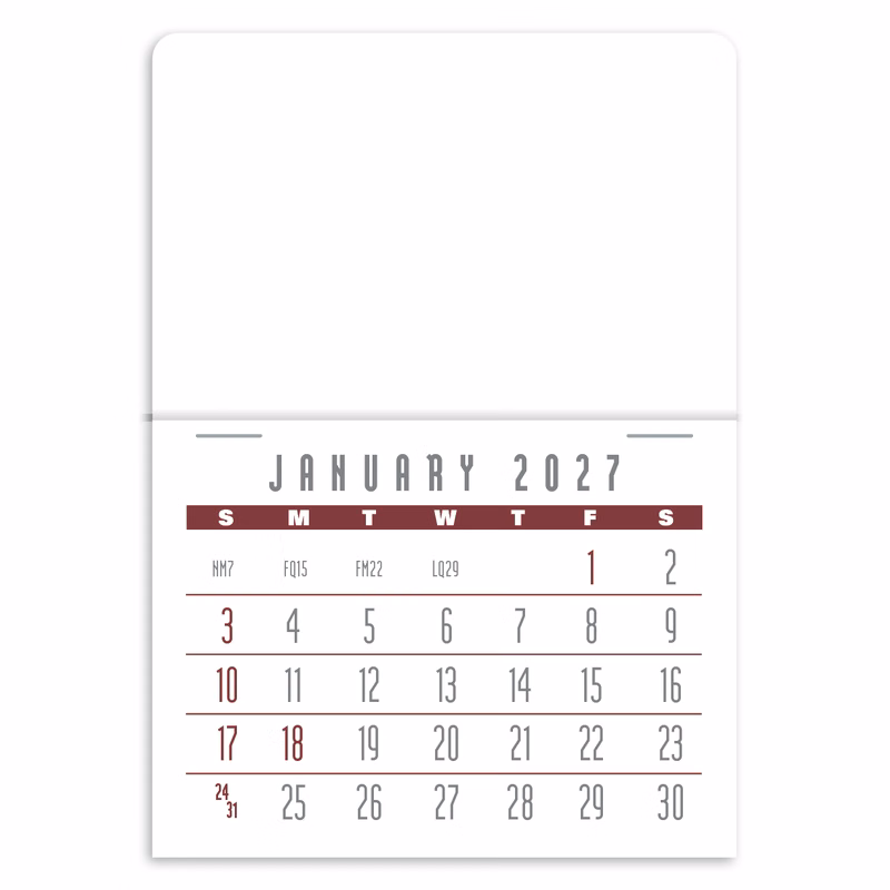 Triumph® Calendars Press-N-Stick Full-Color Header Contemporary Calendar