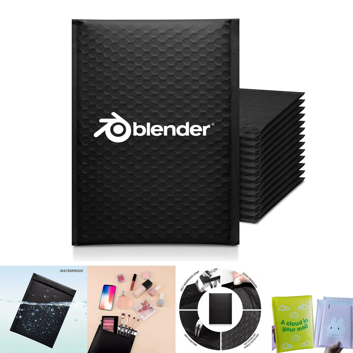 AquaShield Black Bubble Mailer 1
