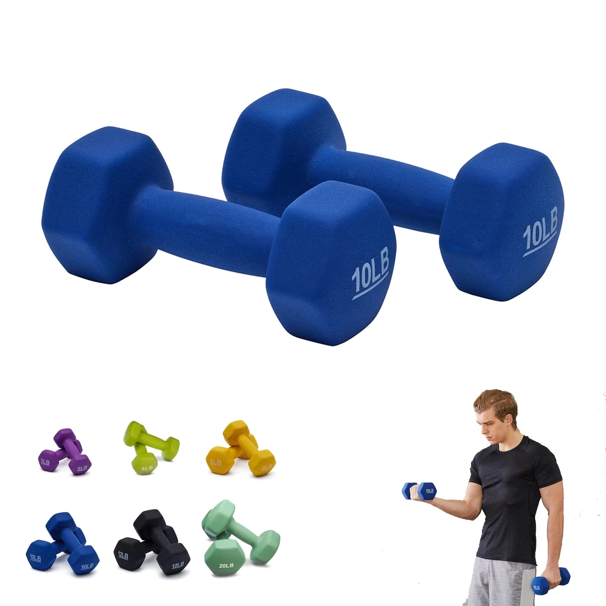 10Lb Neoprene Workout Dumbbell 1