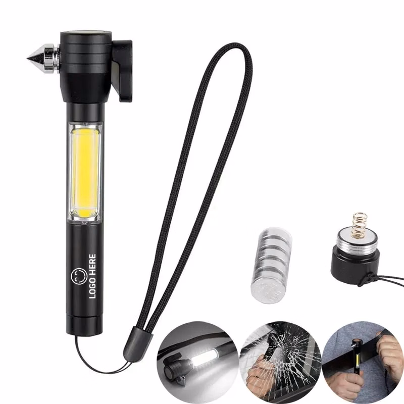 Emergency 4-in-1 Cutter, Hammer, Light, and Magnet