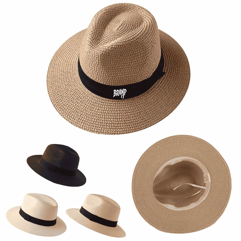 Summer Wide Brim Straw Panama Hat
