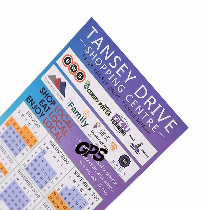 Large Fridge Sticker Magnet Calendar