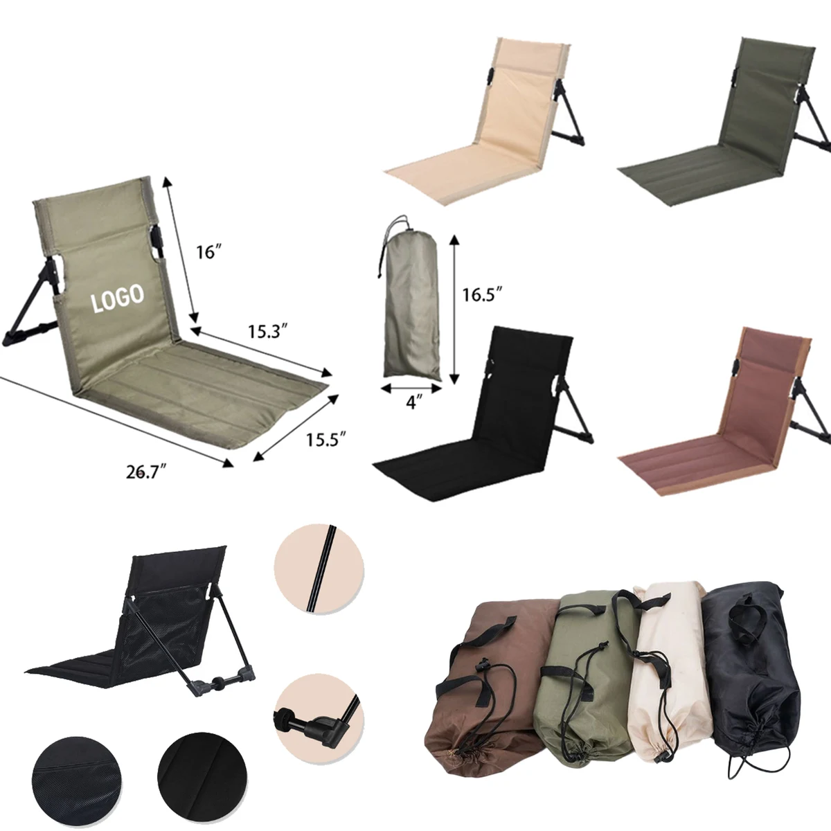 Lightweight Camping Ground Seat 1