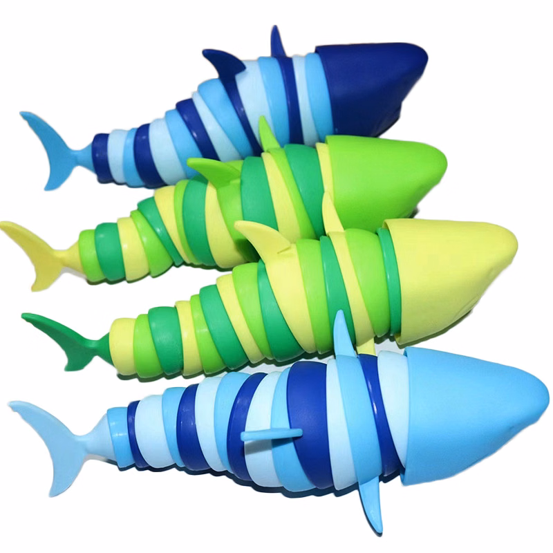 Custom Bionic Plastic Shark Toy