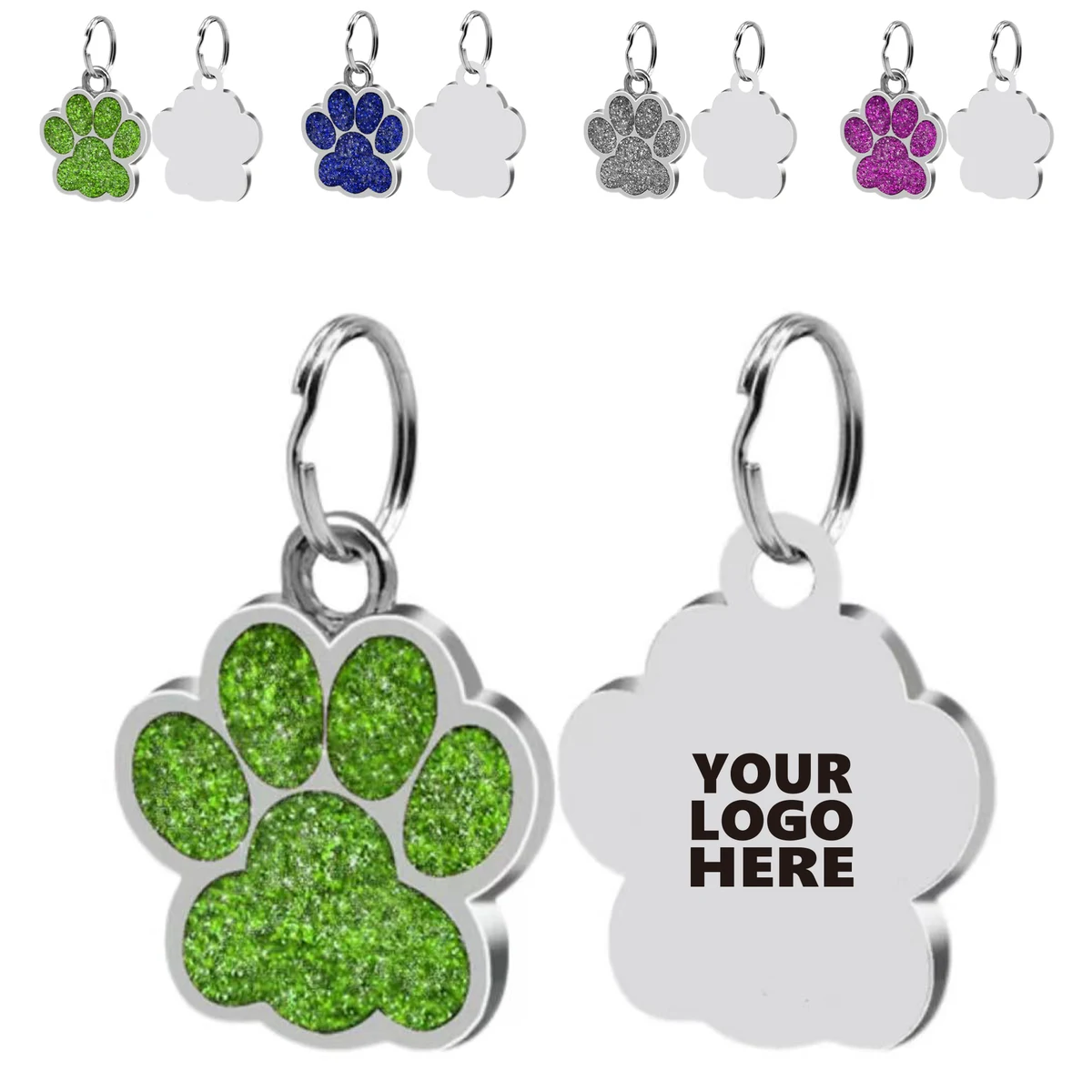 Dog Paw Design Stainless Steel Mirror Accessory 1