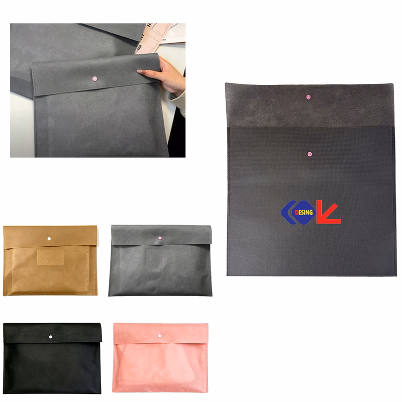 Non-woven Snap Button Document Folder