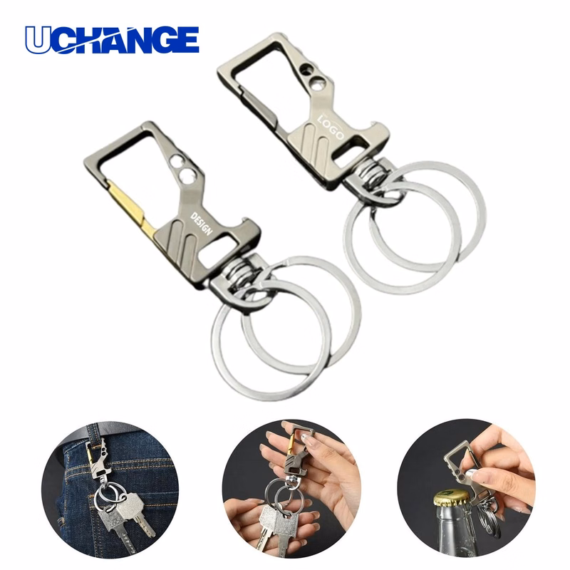 Zinc Alloy Car Bottle Opener Keychain