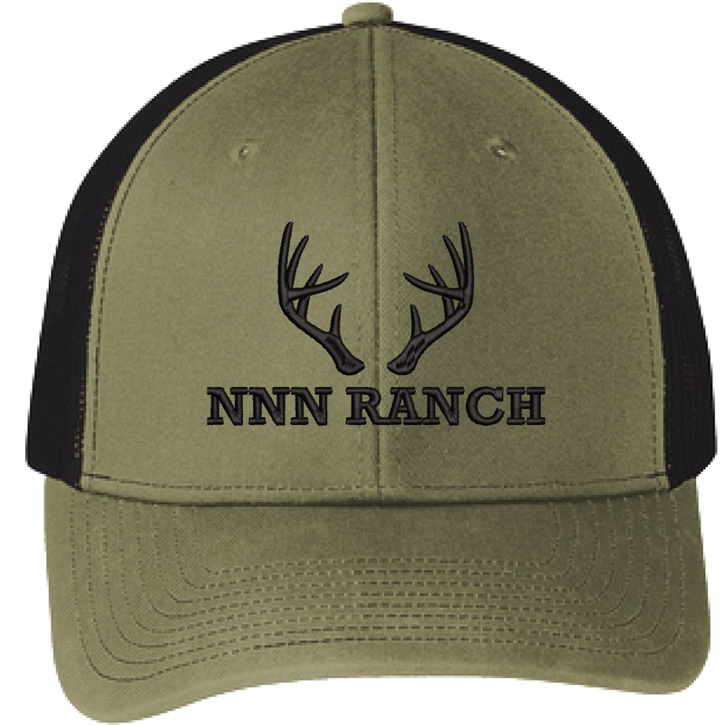 Port Authority C402 6-Panel Snapback Trucker Hat w/Leatherette Adhesive Patches or Embroidery