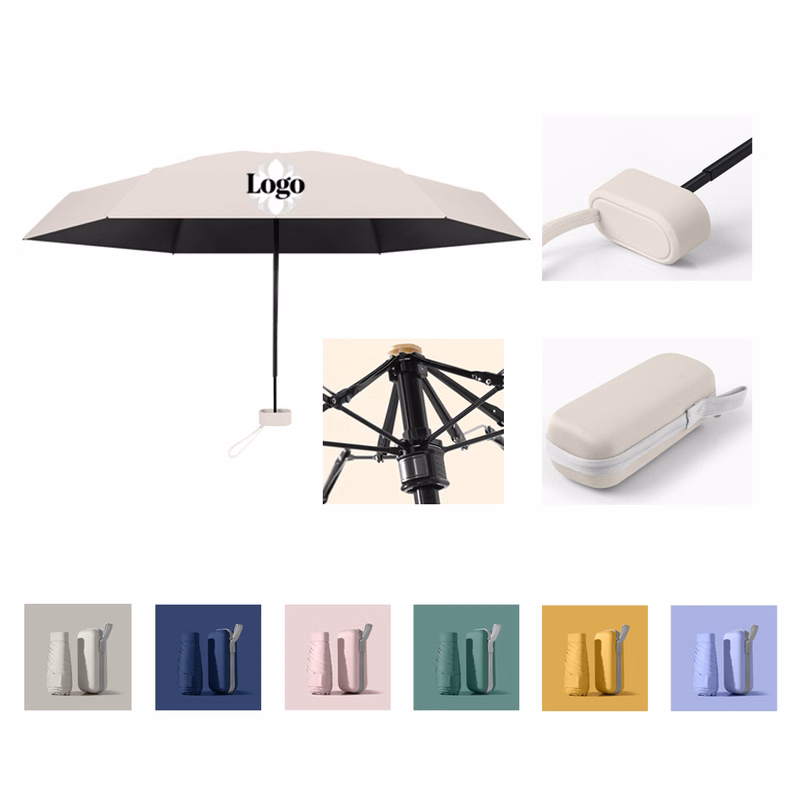 Dual-purpose Portable Umbrella with Storage Pouch