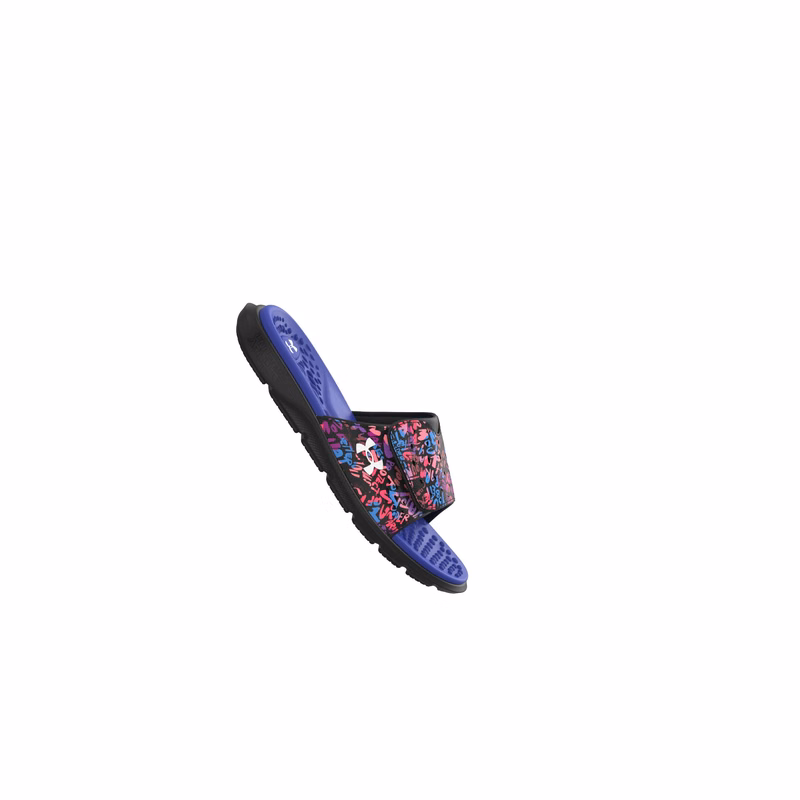 UA Ignite Pro Graphic Strap Girls' Slides
