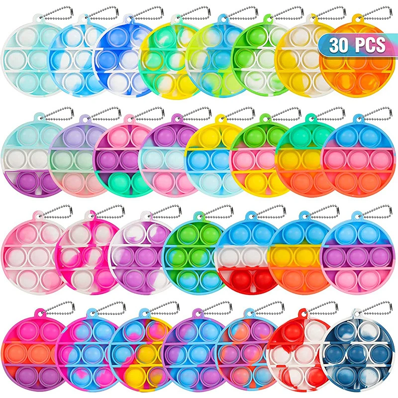 Push Pop Bubble Shape Keychain 1