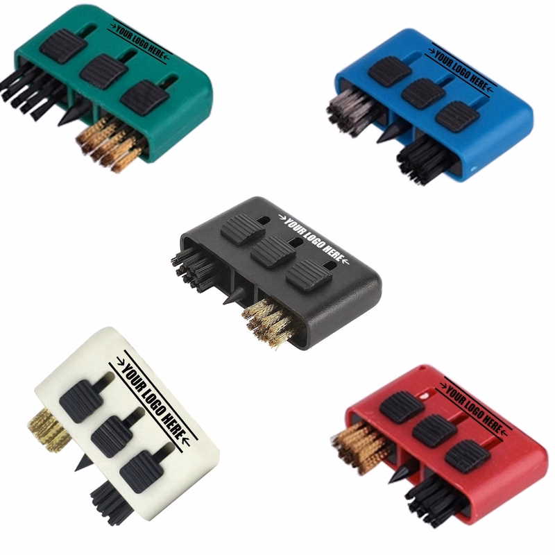 Custom 3 In 1 Durable Pocketable Retractable Golf Brush