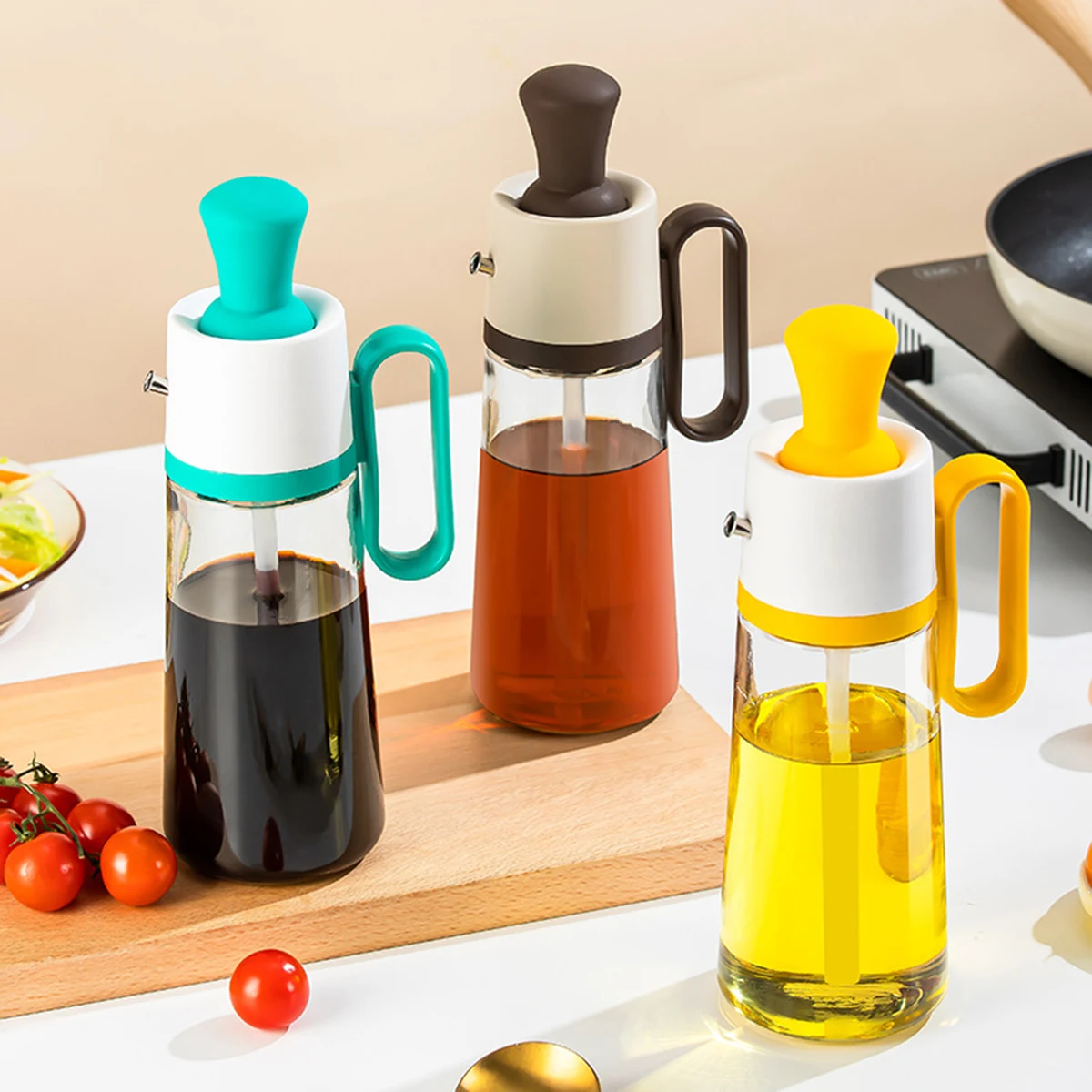 Glass Oil Dispenser Bottle 1