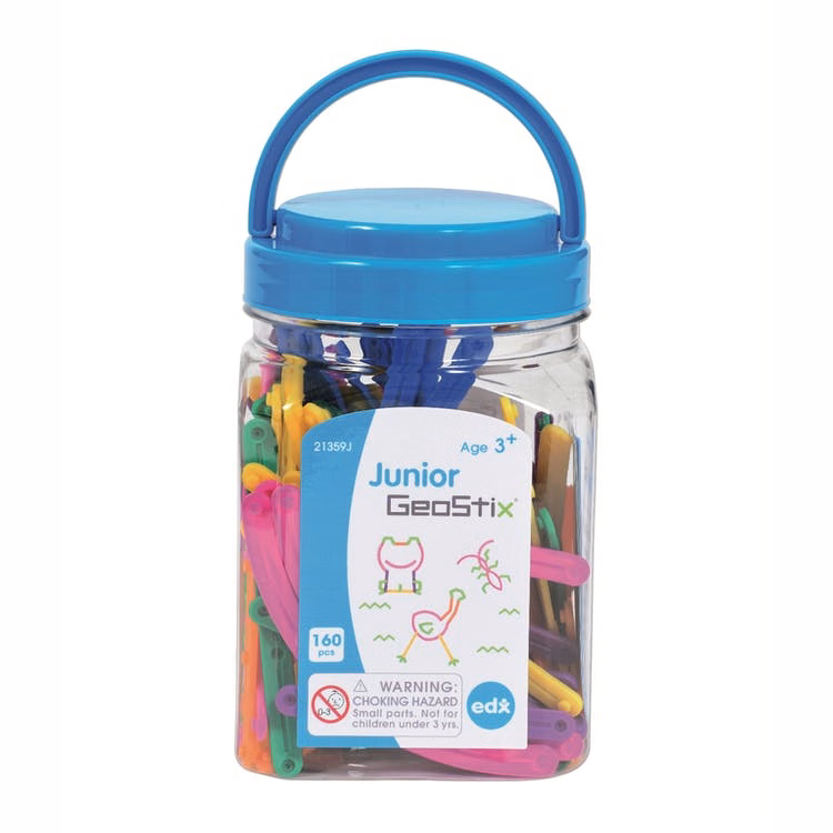 Junior GeoStix - Mini Jar 160 Pack Assorted Colors