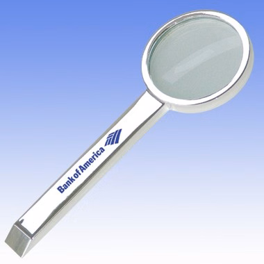 SILVER PLATED BRASS MAGNIFIER