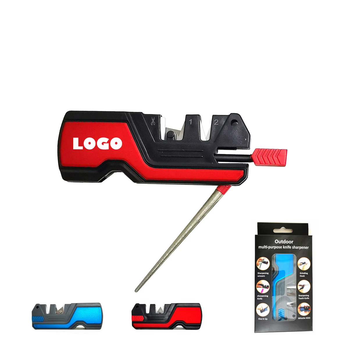 6 In 1 Pocket Camping Knife Sharpener 1