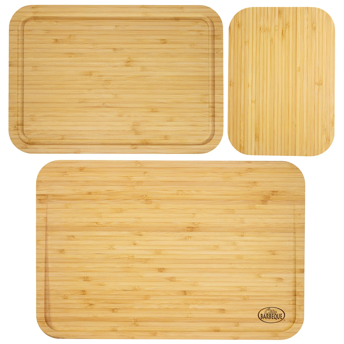 3Pc Bamboo Cutting & Serving Board Set 1