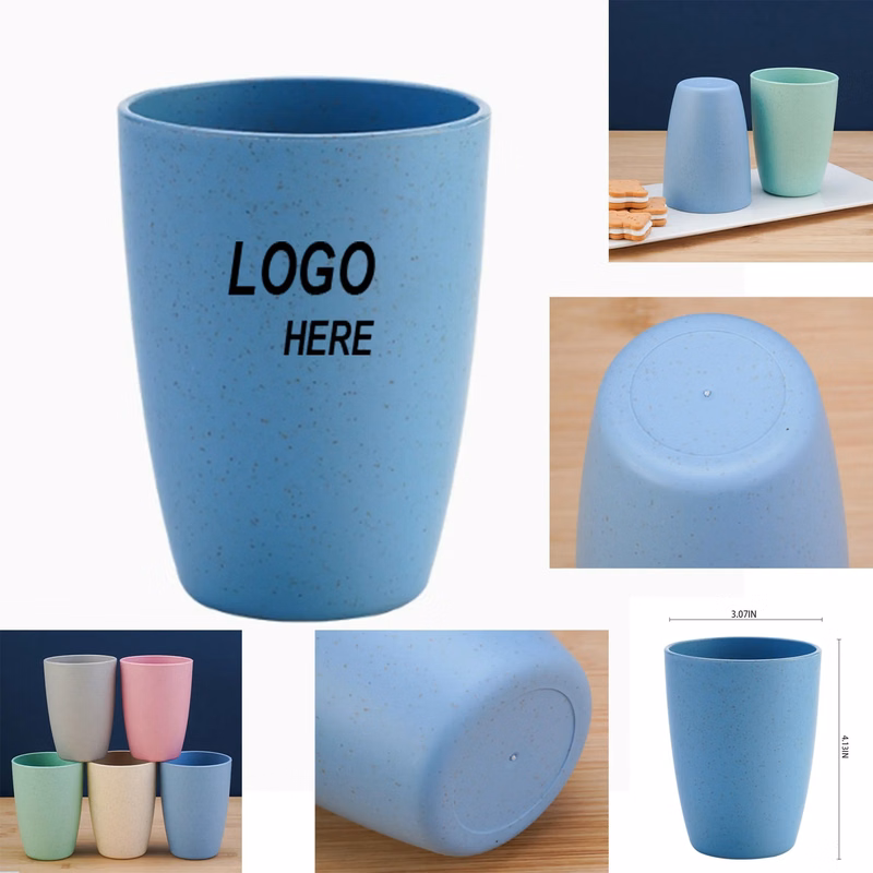 Eco-Friendly Wheat Straw Portable Travel Mug