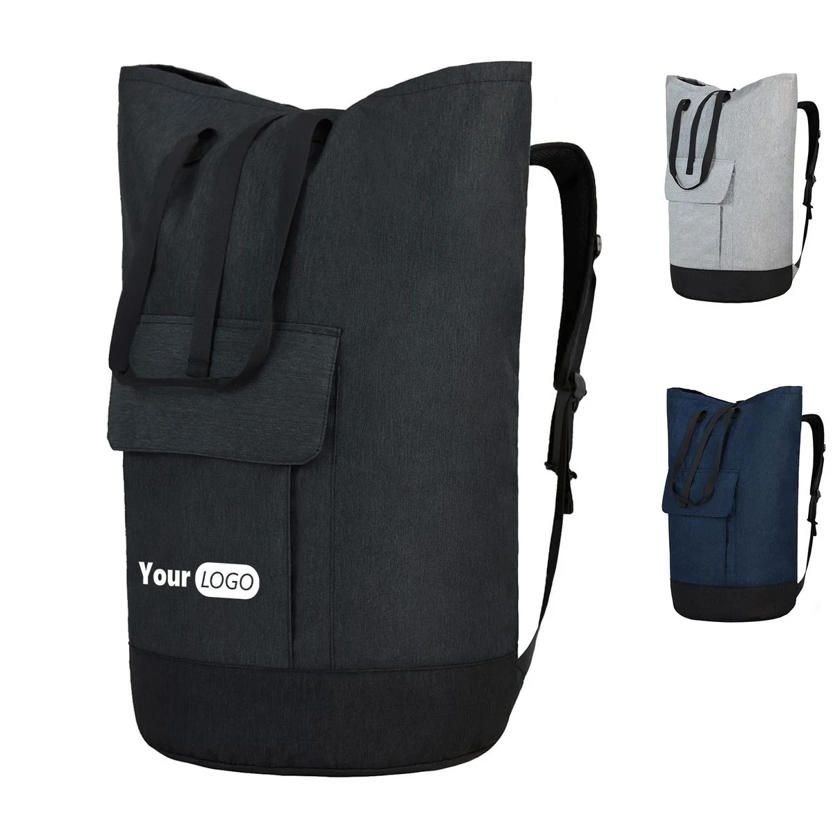 Polyester Heavy Duty Laundry Backpack 1
