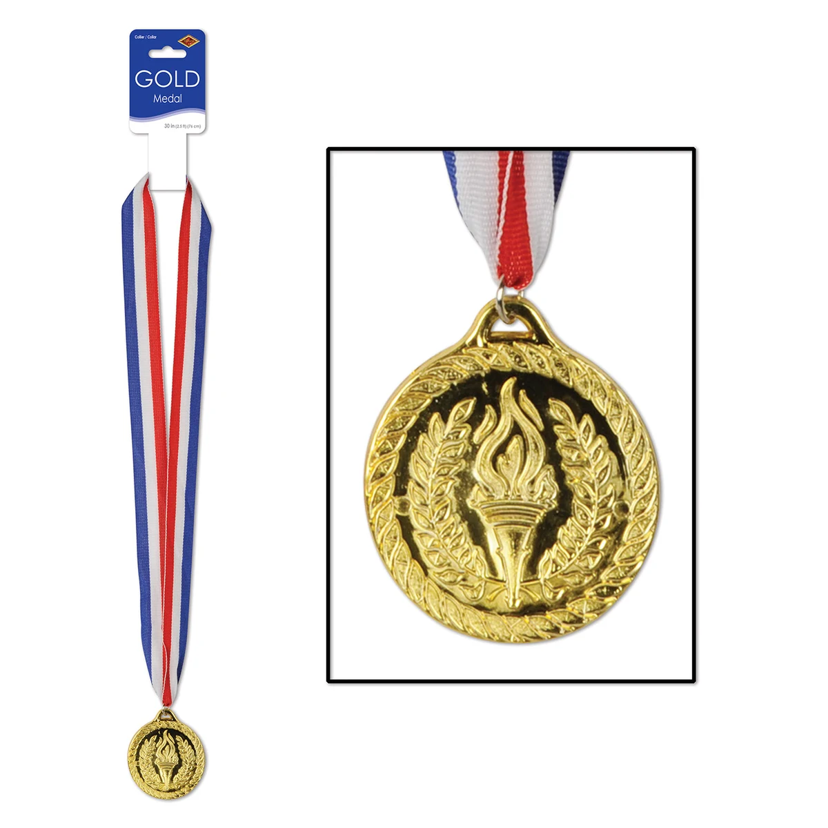 Gold Medal W/Ribbon 1
