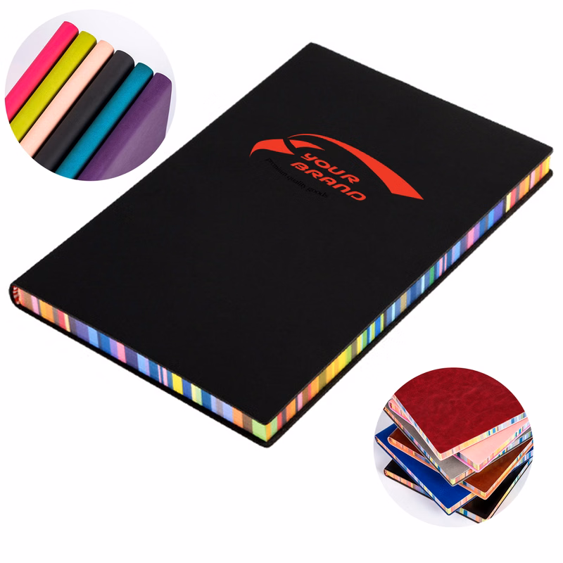 A5 Soft Cover Rainbow Edge Cute Notebook Simple Thick