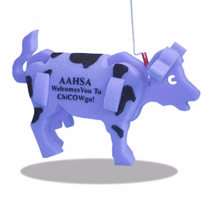 Cow on a leash