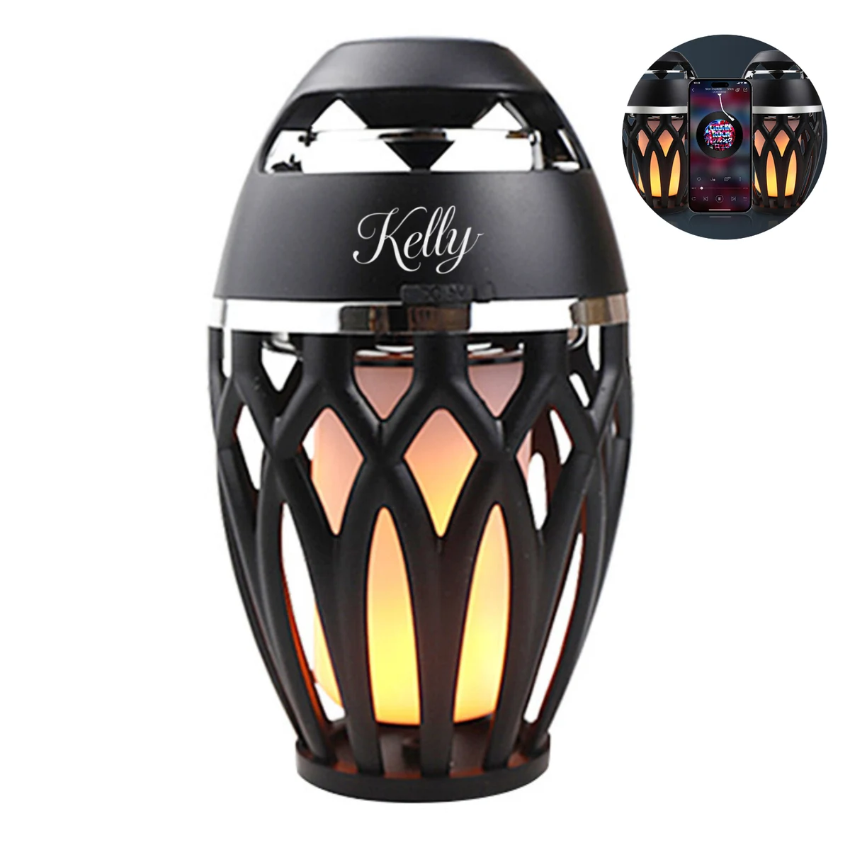 Portable Waterproof LED Flame Bluetooth Speaker 1