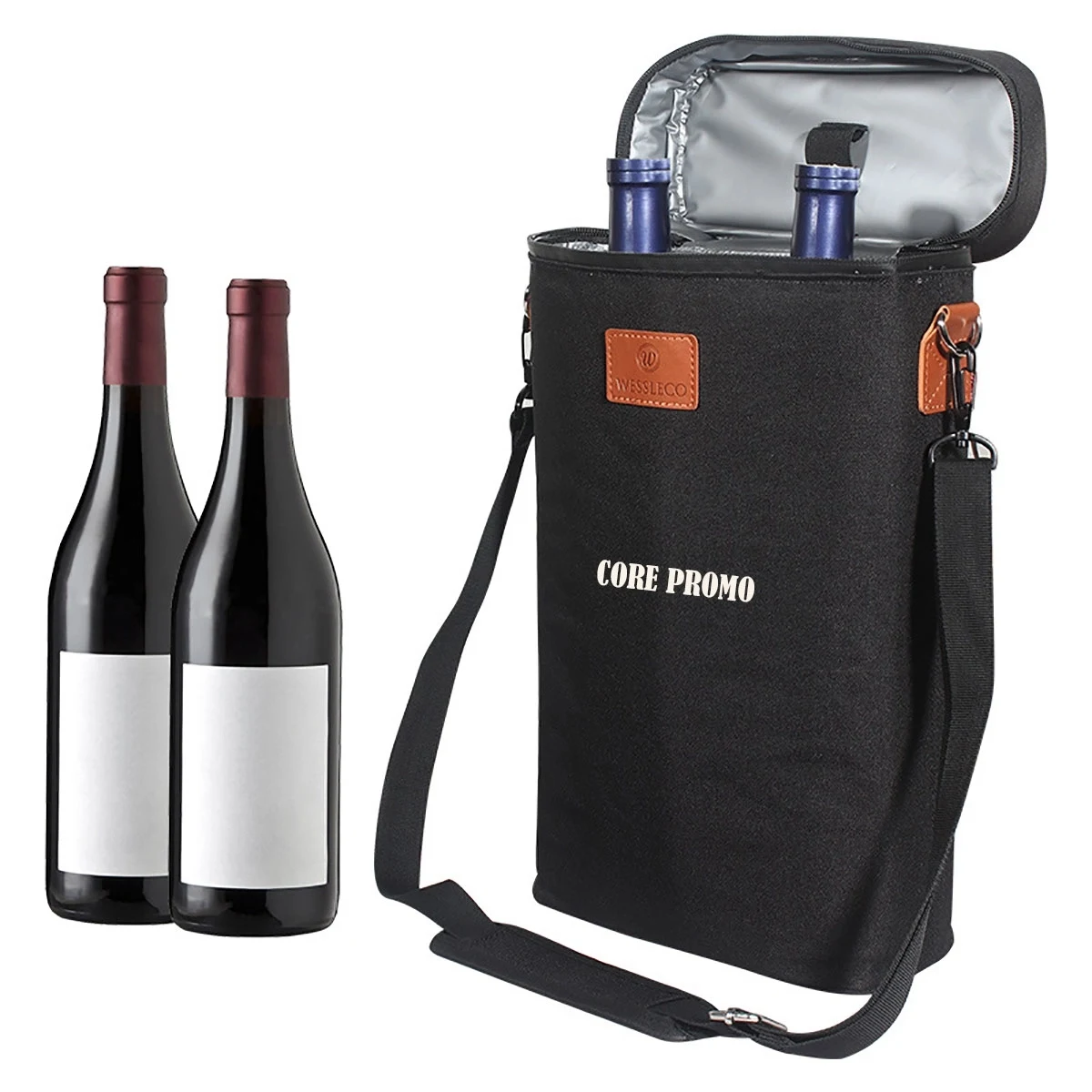 2 Bottle Wine Tote Cooler Bag 1