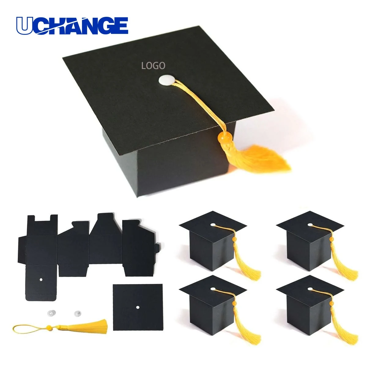 Mortarboard Shaped Gift Case Packaging Box 1