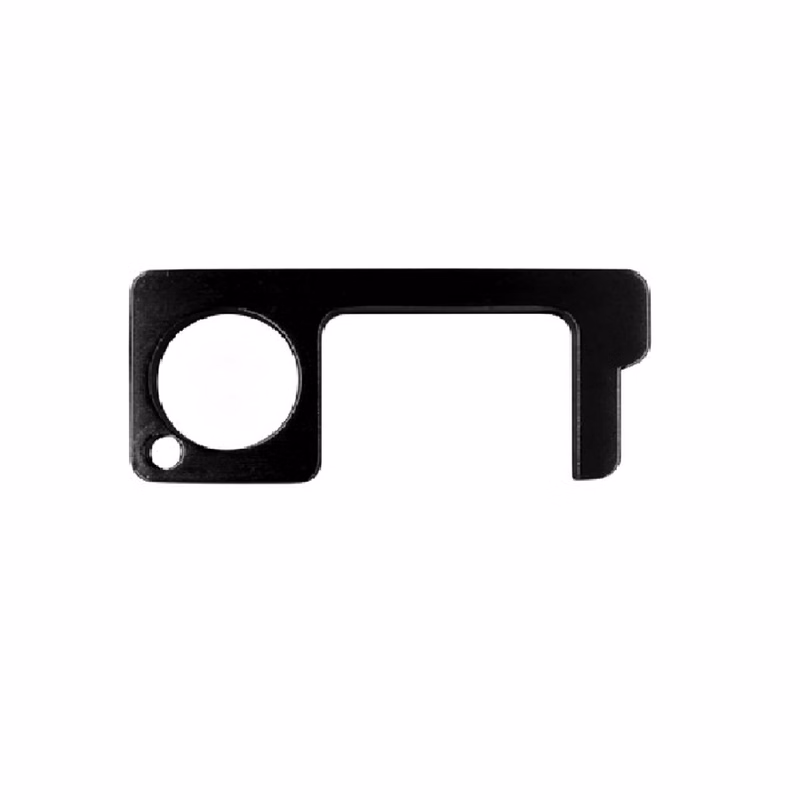 Gun Black Door Opener with Laser Engraving Customizer
