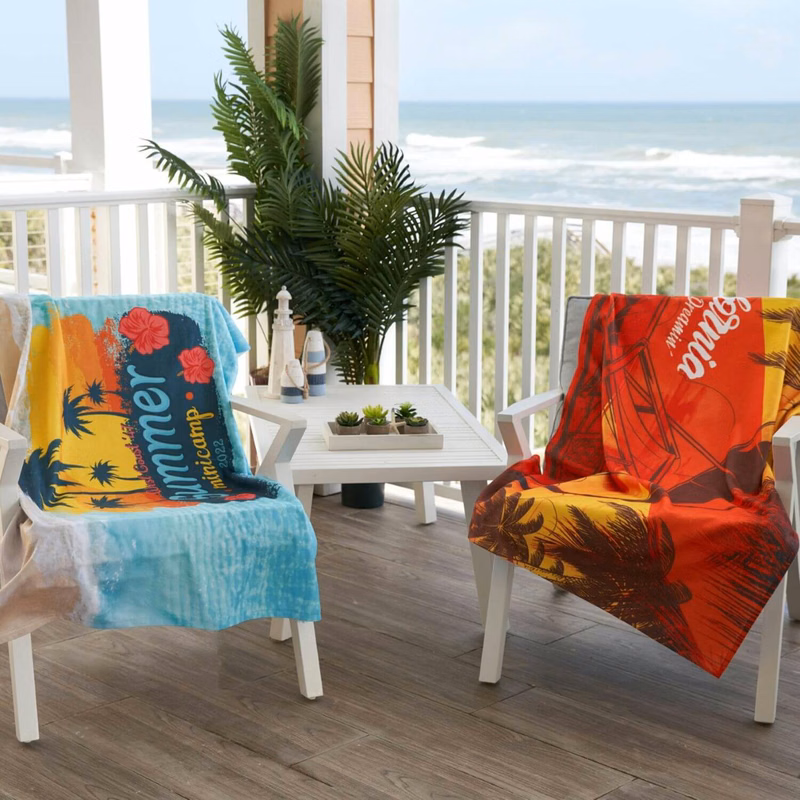 35" x 60" Sublimated Deluxe Beach Towel