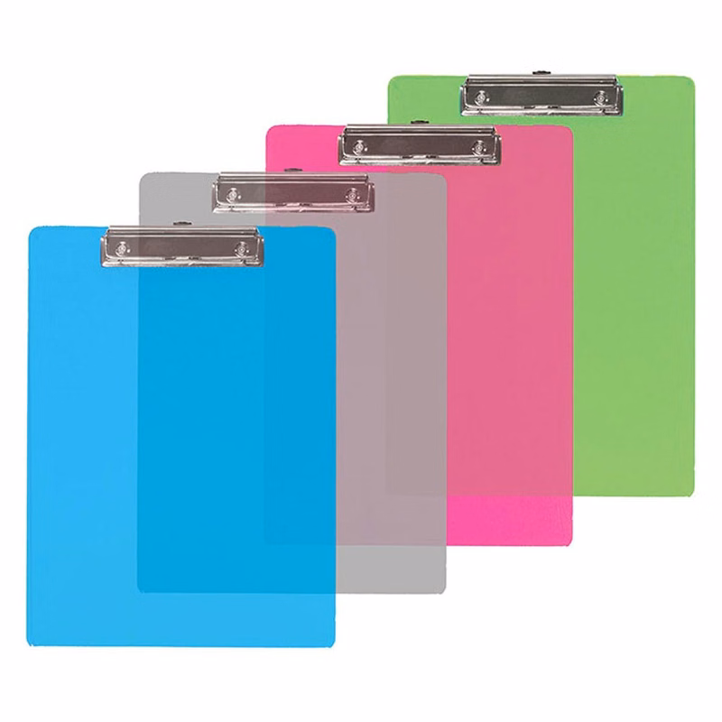 Clipboard - Low Profile Clip Plastic Assorted Colors